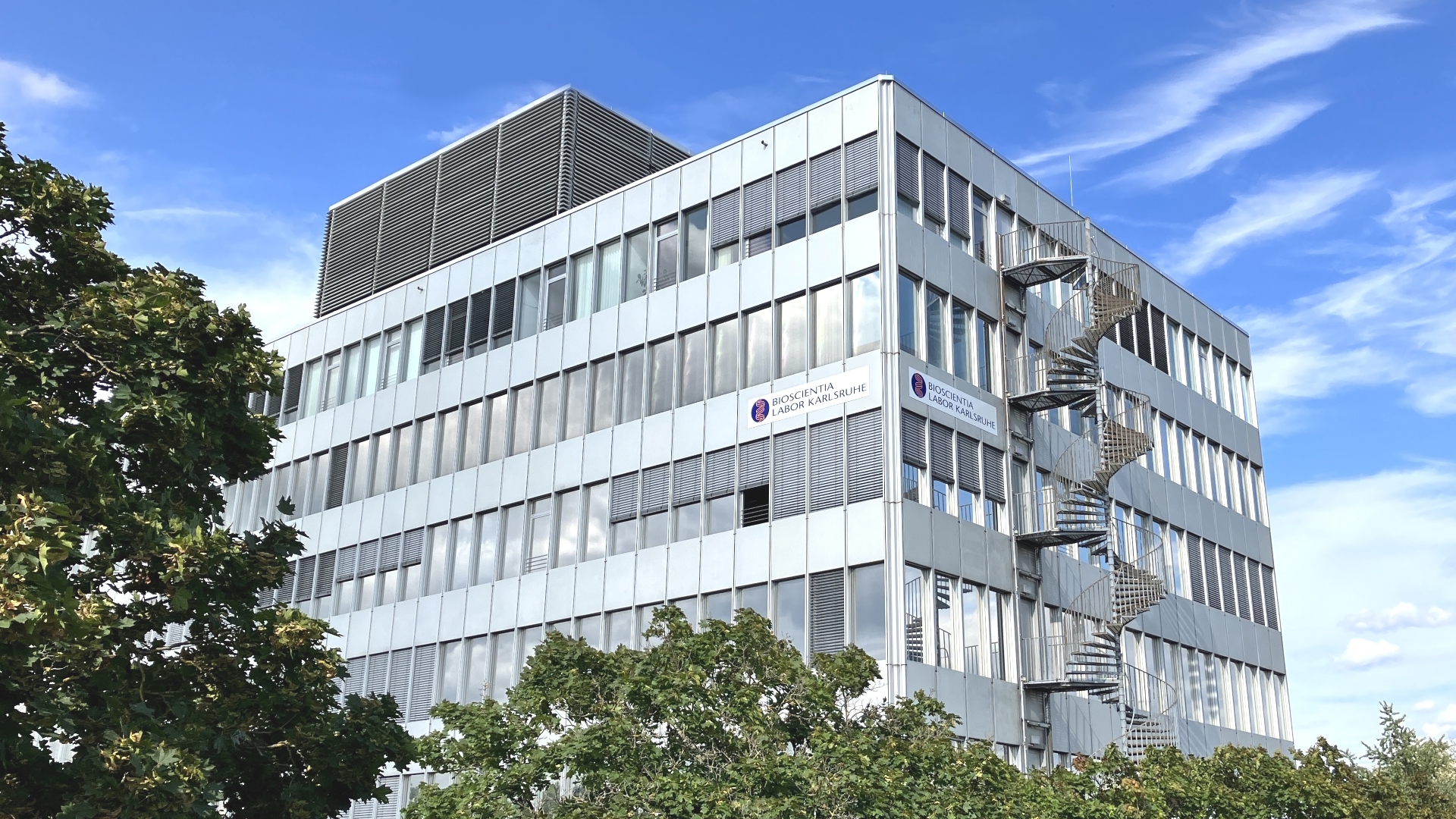 Bioscientia Gebäude von außen am Standort Karlsruhe